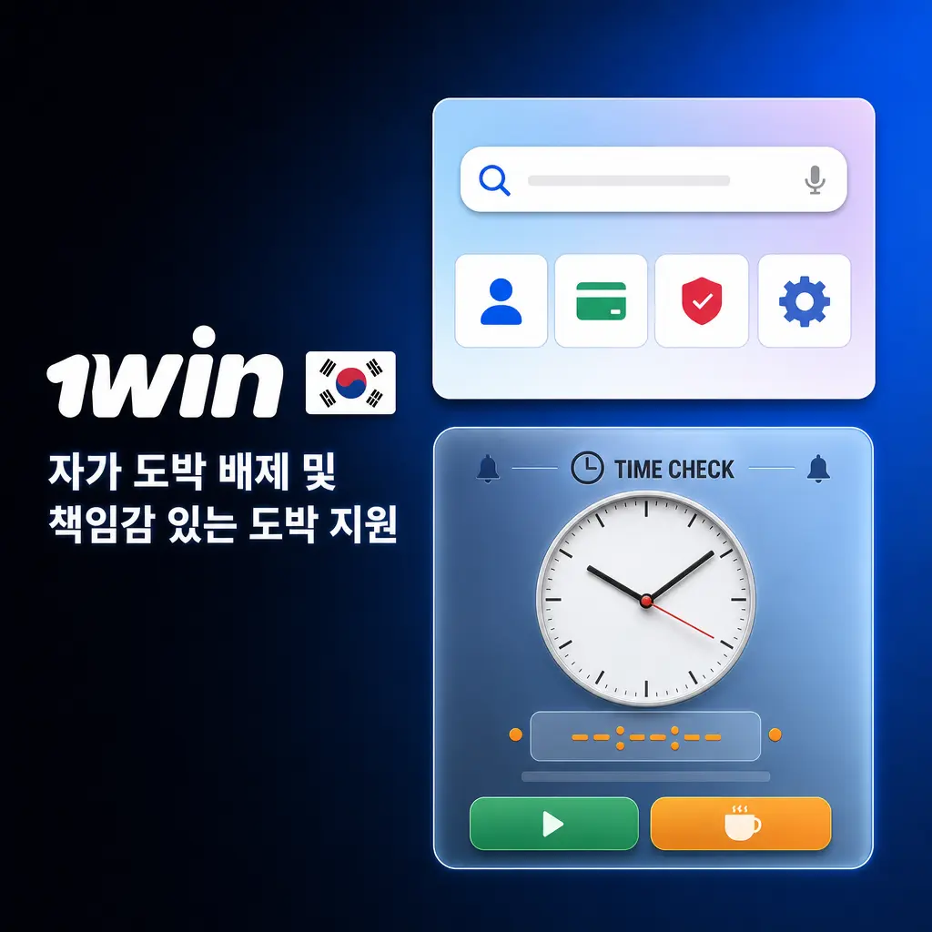 1win 자가 도박 배제 및 책임감 있는 도박 지원 서비스 안내
