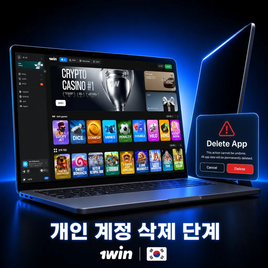 1win 개인 계정 삭제 단계: 프로필 설정에서 계정 비활성화 및 영구 삭제 방법 안내