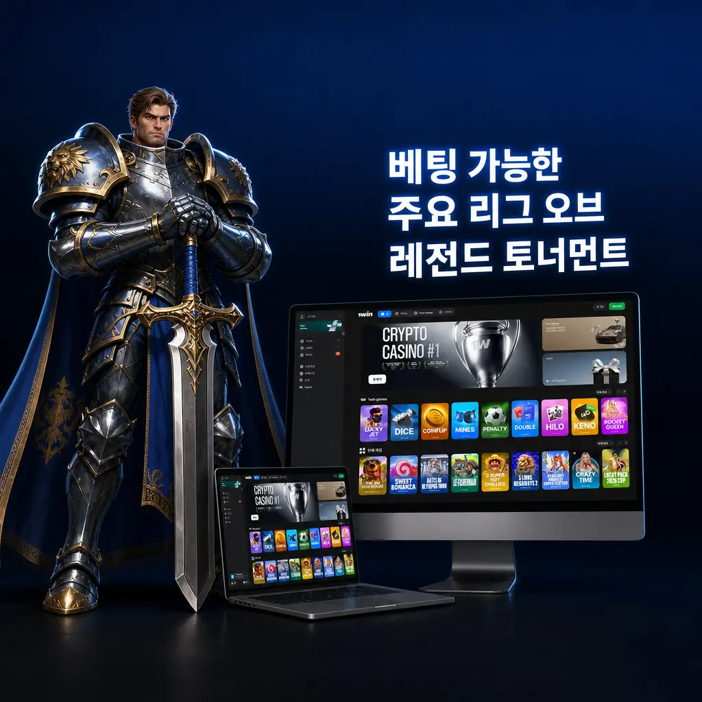 롤드컵, MSI, LCK, LPL, LEC 등 베팅 가능한 주요 리그 오브 레전드 토너먼트 목록