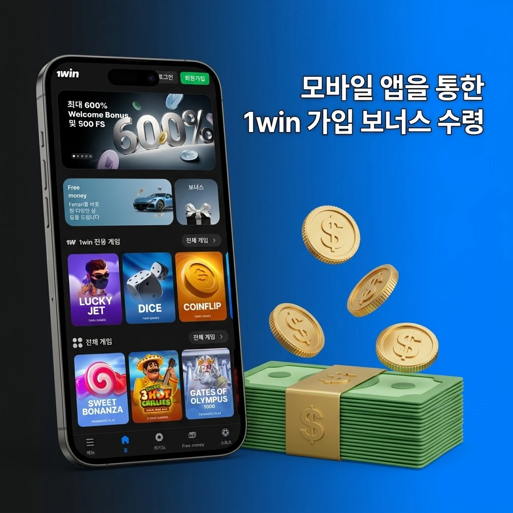 1win 안드로이드 및 iOS 모바일 앱을 설치하고 계정을 생성하여 가입 보너스를 수령하는 단계별 안내