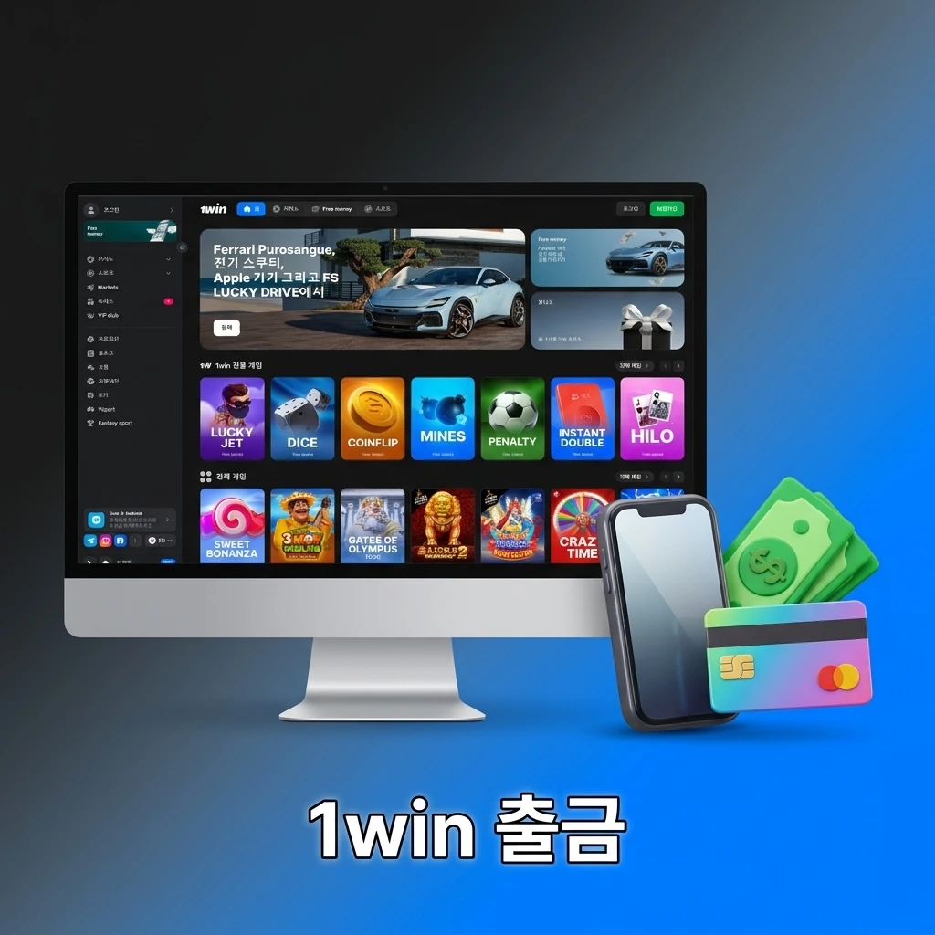 1win 출금 방법 및 단계별 절차. 출금 메뉴 접속, 결제 수단 선택, 금액 입력, 정보 확인, 요청 제출 과정을 안내합니다.