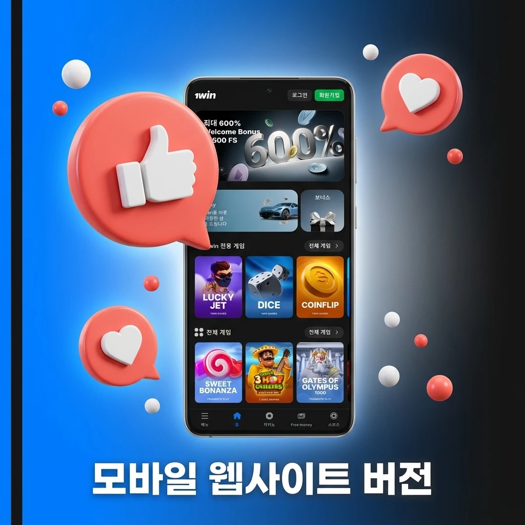 다운로드 없이 모든 기기에 완벽히 최적화된 안전하고 빠른 1win 모바일 웹사이트 버전