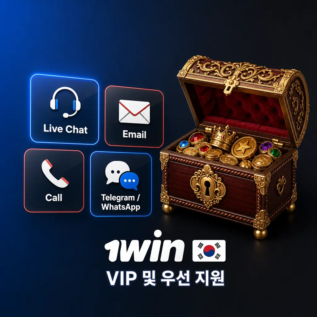 1win VIP 플레이어 전용 우선 고객 지원 서비스 - 전담 매니저 즉각 응답